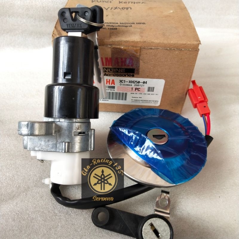 3C1-XH250-04 IGNITION KEY SET TANK CAP และที่นั่ง KEY สําหรับ OLD VIXION ORIGINAL YAMAHA