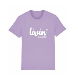 เสื้อยืด พิมพ์ลาย LIVIN BY MANDIRI UNGU LILLAC COMBED 30S DISTRO สําหรับผู้ชาย ผู้หญิง