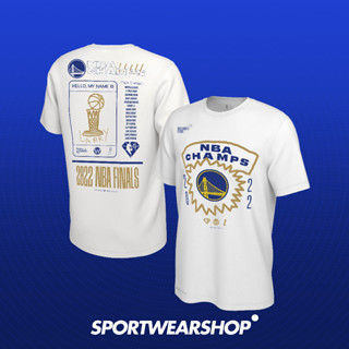 Putih Golden state Warriors เสื้อยืดบาสเก็ตบอล พรีเมี่ยม รุ่น NBA 2022 Champions ROSTER สีขาว