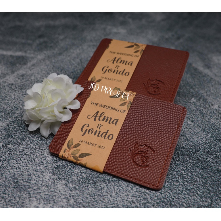 3-SLOT CARD HOLDER ของที่ระลึก / DEPOK 24 ของที่ระลึกงานแต่งงาน