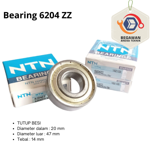 แบริ่ง 6204 ZZ NTN**