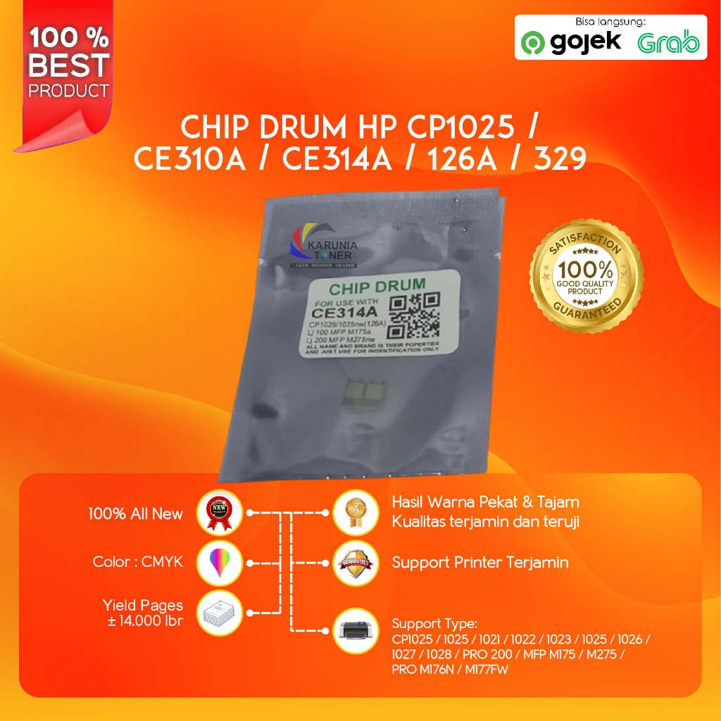 CHIP CP1025 (DRUM UNIT) [CE314A] สําหรับใช้ใน LASERJET CP1025