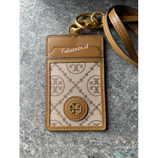 Tory Burch T เชือกเส้นเล็กโมโนแกรม || ป้ายชื่อ || บัตรประจําตัว