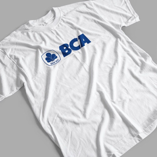 เสื้อยืด พิมพ์ลายธนาคาร BCA CUSTOM COMBED 30S DISTRO สําหรับผู้ชาย และผู้หญิง