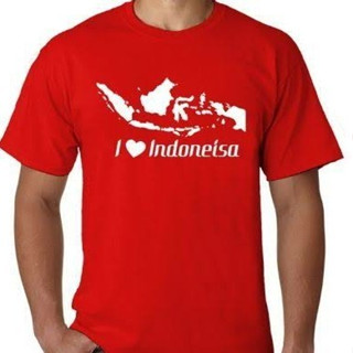 เสื้อยืด พิมพ์ลาย I LOVE INDONESIA I LOVE COMBED 30S DISTRO สําหรับผู้ชาย และผู้หญิง