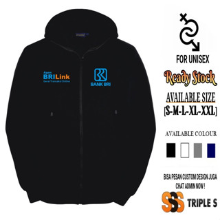 เสื้อแจ็กเก็ต มีฮู้ด แต่งซิป ลาย Bri Agent LINK DISTRO สําหรับผู้ชาย และผู้หญิง