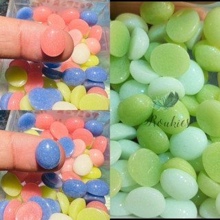 [เฉพาะหิน] หินฟอสเฟอร์เรืองแสงในที่มืด 10x12 มม.