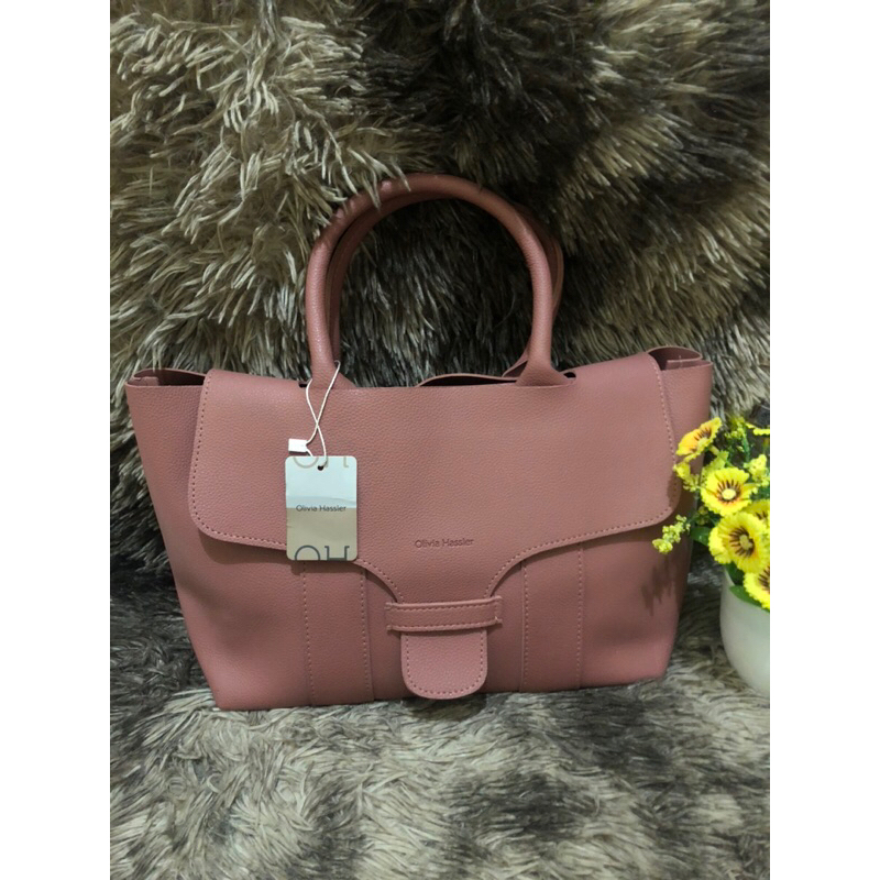 Preloved Branded Handbag OLIVIA HASSLER ใหม่ 99% พร้อมแท็ก