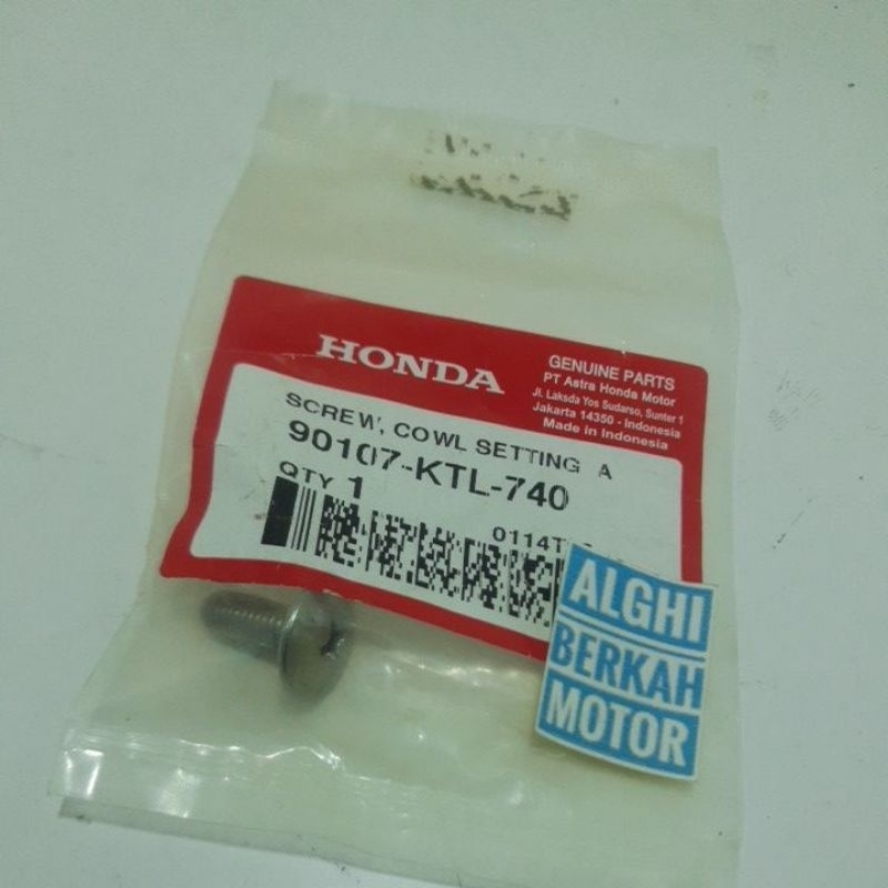 น๊อตและสกรูตั้งวัวแท้ honda 90107-KTL-740