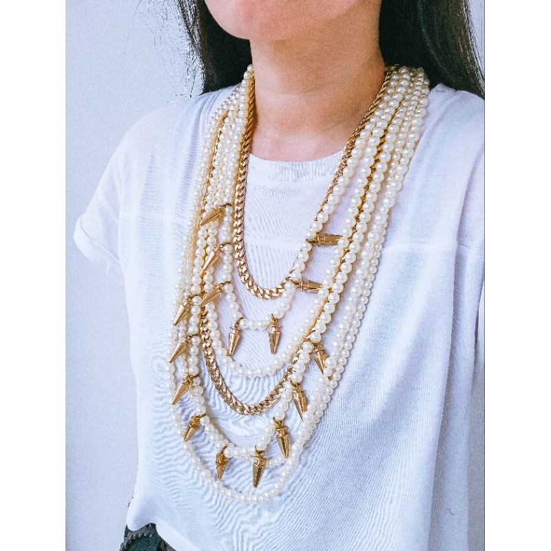 สร้อยคอมุกเข็ม - npr450223