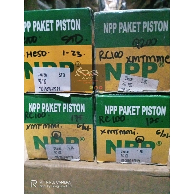 PISTON ชุด NPP RC100 / TORNADO GX Os Std 025 050 075 100 125 150 175 200