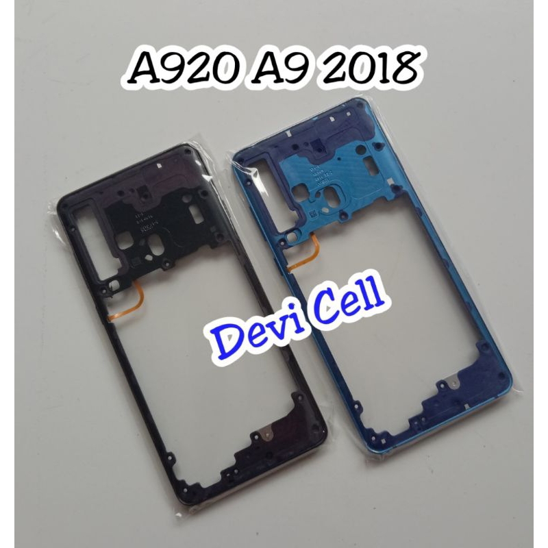 FRAME BAZEL MIDDLE BONE แผ่น LCD SAMSUNG A920 A9 2018 A920F ต้นฉบับ