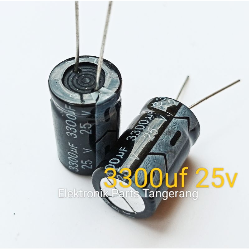 (1 ชิ้น) ELCO CAPACITOR 3300UF 25V ELCO CAPACITOR 3300UF 25V CAPACITOR 3300UF 25V ELCO 25V 3300UF