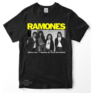 เสื้อยืด พิมพ์ลาย Ramones X CACA HANDIKA All i wanna be your boy friend สําหรับผู้ชาย