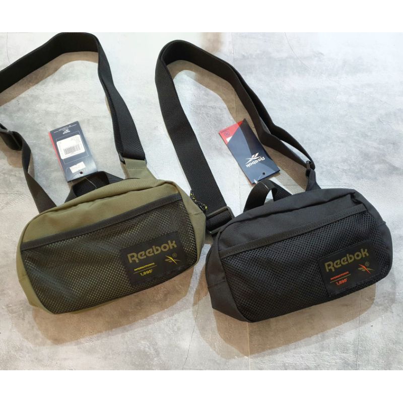 Sling Bag - REEBOK Classics Camping City Bag - Black Army - [HC4372] - ของแท้