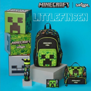 Smiggle minecraft กระเป๋าเป้สะพายหลัง สําหรับเด็ก