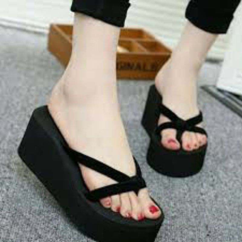รองเท ้ าแตะ WEDGES Adult Women Cross Strap