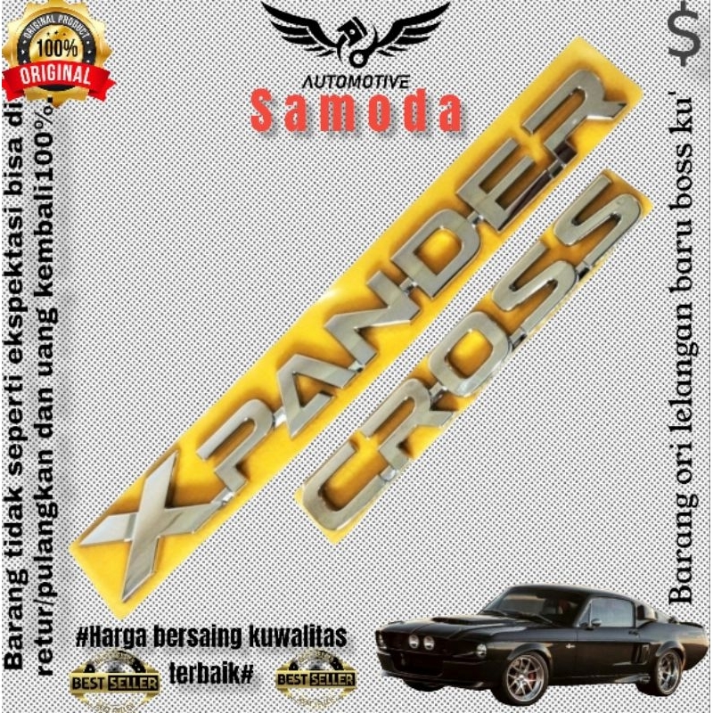 ตราสัญลักษณ์ข้าม Oringinal xpander/การเขียนด้านหลังรถยนต์ xpander cross/emblem โลโก้ Writing The Last expander cross Carsamoda.