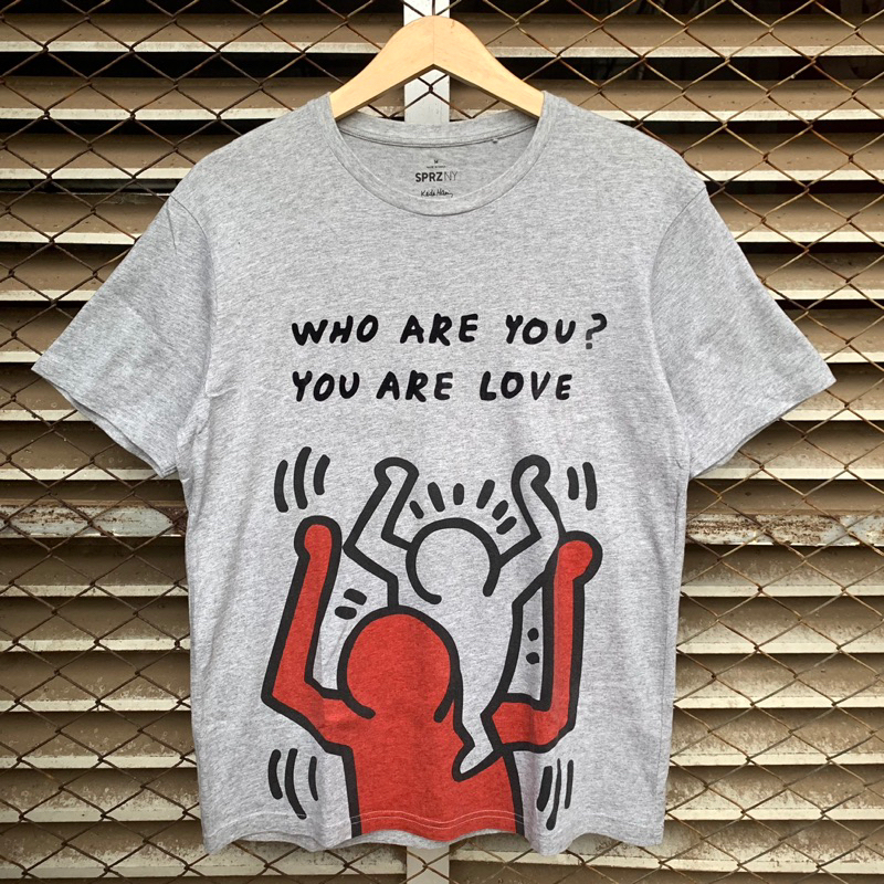 เสื้อยืด พิมพ์ลาย Keith Haring