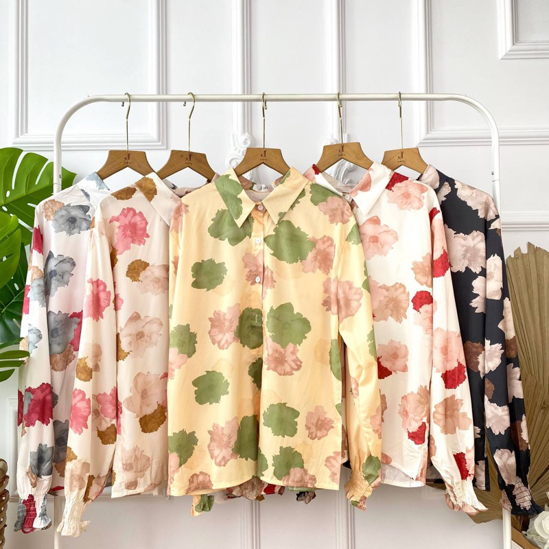 KEMEJA [WHOLESALE] JR1094 - EMILIA BKK SHIRT 3 COLORS (3pcs @ Rp. 88,000)