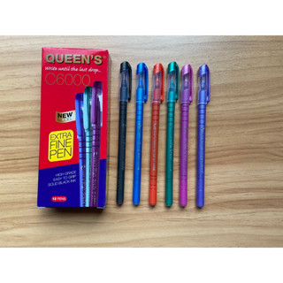 ปากกา Queen C6000 สีดํา