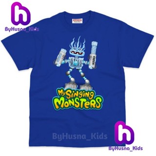 Wubbox MY SINGING MONSTERS เสื้อผ้าเด็ก MY SINGING MONSTER เสื้อท็อปส์ UNISEX วัสดุพรีเมี่ยม สําหรับเด็กวัยหัดเดิน เด็กผู้หญิง เด็กผู้ชาย
