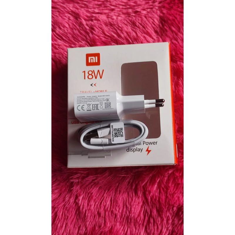 ต้นฉบับ XIAOMI FAST CHARGING CHARGER 18W MDY-08-EL TYPE C