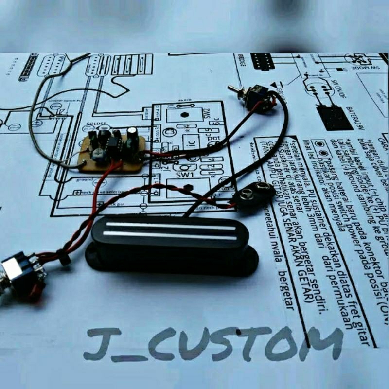 กีต้าร์ปิ๊กอัพเดี่ยว Sustainer