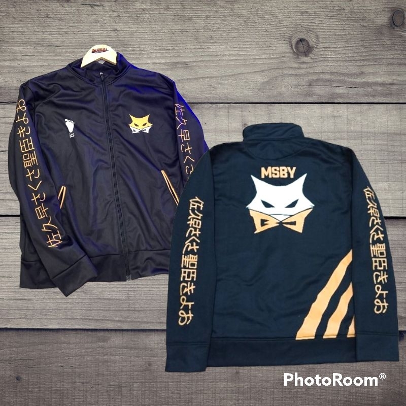 เสื้อแจ็คเก็ต ICS HAIKYU!! KARASUNO MSBY BLACK JACKALS TURLENECK LOTO ผู้ชายผู้หญิงคอสเพลย์ CASUAL