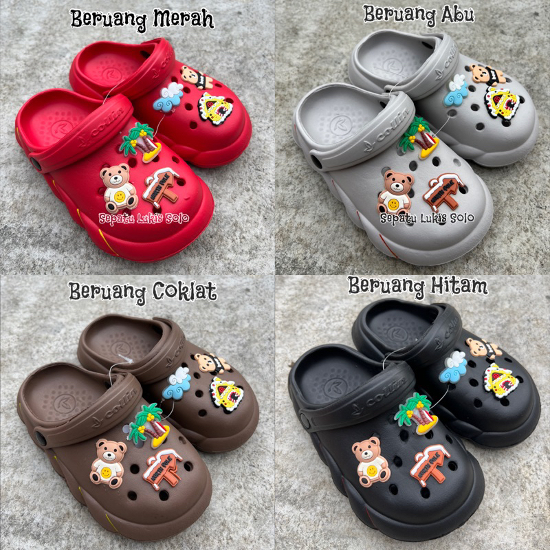 BAIM CHILDRENS EVA RUBBER IMPORTED BEAR SANDALS
