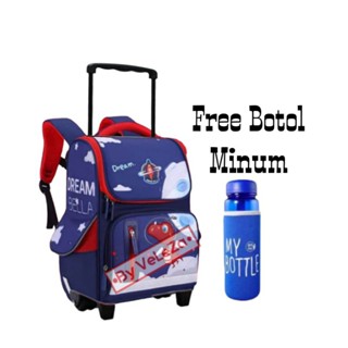 กระเป๋าเป้รถเข็นเด็ก ไดโน นักบินอวกาศ กระเป๋านักเรียนอนุบาลแ…