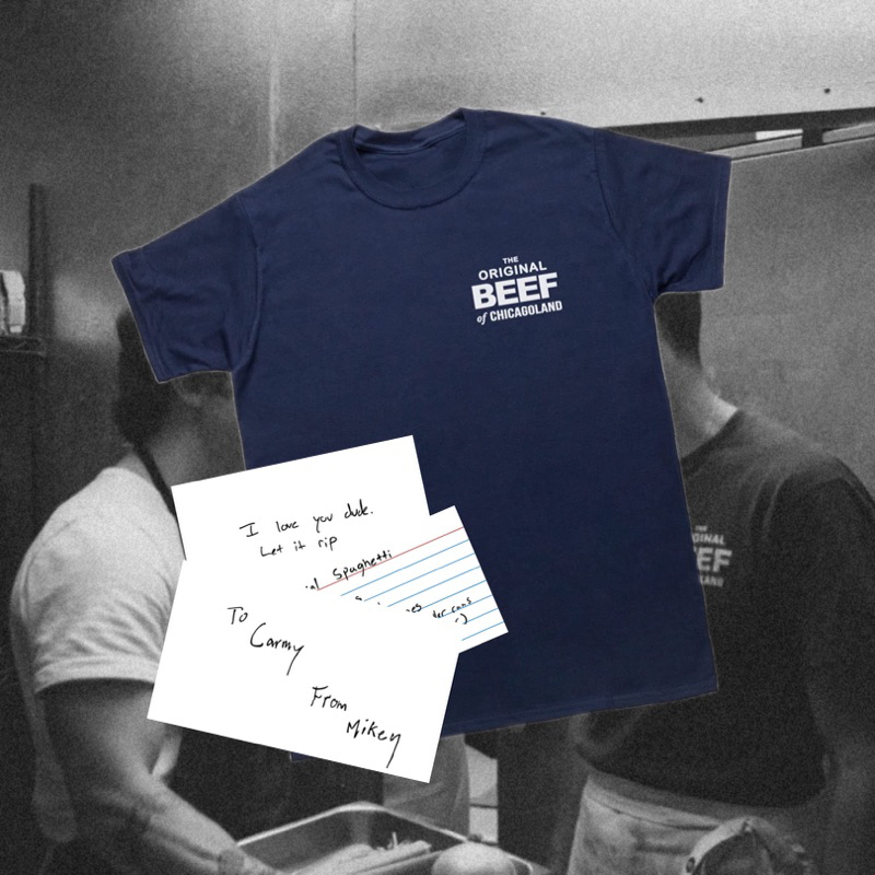The Bear Uniform The Original Beef of Chicagoland Shirt (Baus Letter to Army from Mikey)