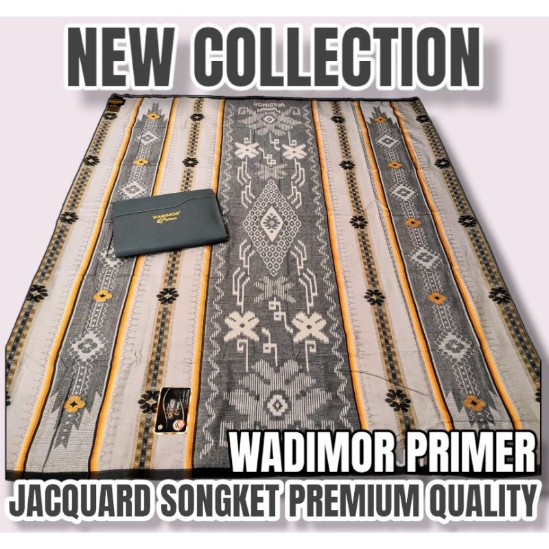 ผ้าซิ่น Jacquard ประถมศึกษา Wadimor ดั้งเดิมพร้อมลายเพลงเก็ตเต็ม บรรจุภัณฑ์กระเป๋าสตางค์ลายนูน