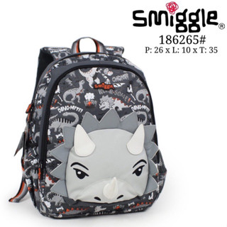 กระเป๋าเป้สะพายหลัง พิมพ์ลายตัวอักษร Smiggle Animalia Junior