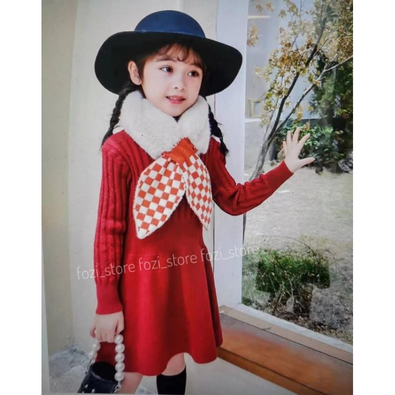 KNIT DRESS 2T 3T 4T 6T ( FZ506 )