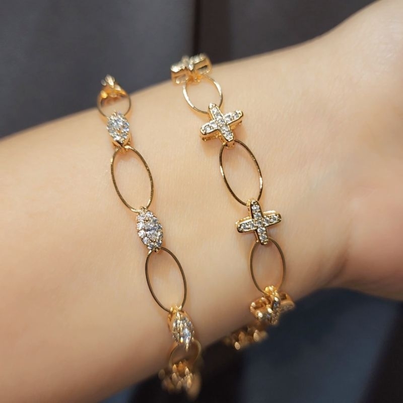 สร้อยข้อมือแหวน ellips สําหรับผู้หญิงรุ่นต่างๆ