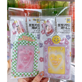 Daiso กระเป๋าใส่บัตร รูปภาพ ลายดอกซากุระ แฟชั่นฤดูใบไม้ผลิ สไตล์เกาหลี 2023