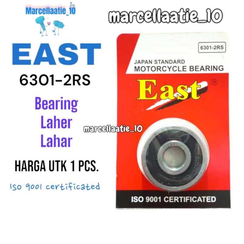 1 pcs EAST LAHER 6301 2RS LAHAR 6301 LAHER 6301 BEARING 6301 LAHER 6301 LAHER 6301 LAR 6301 LAHAR 63
