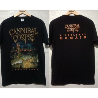 เสื้อยืด แขนยาว ลาย Kaos Band CANNIBAL CORPSE - A SKELETAL DOMAIN Builtup Premium