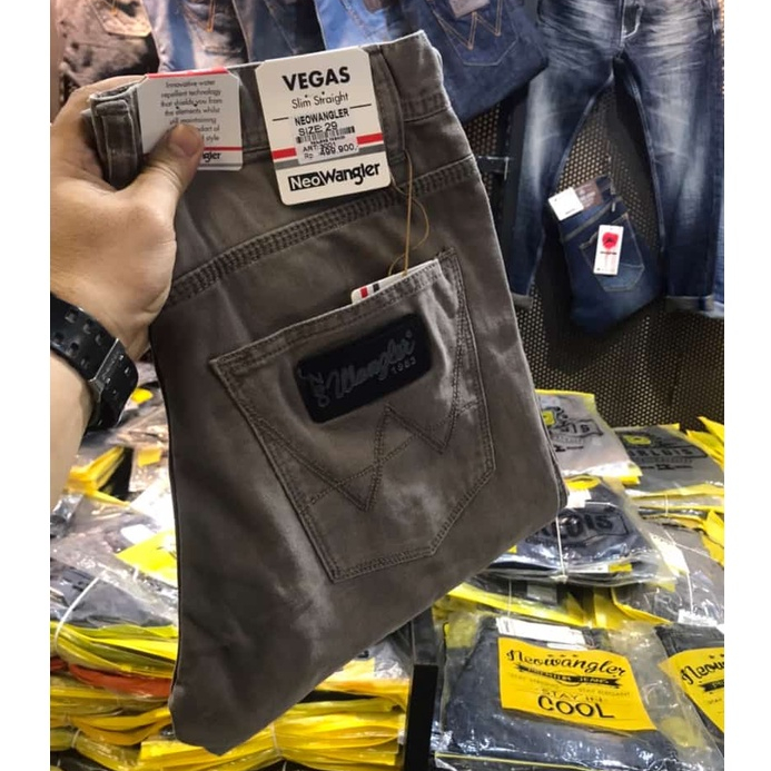 กางเกงผู้ชายผ้าใบคุณภาพระดับพรีเมียม - กางเกงผู้ชายผ้าใบทรงตรง Neo Wangler Slim