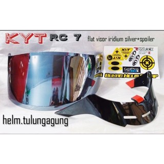 โมเดลรถยนต์ IRIDIUM KYT RC7 Flat VISOR IRIDIUM แบบครบชุด