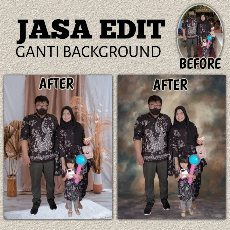 EDIT PHOTO CHANGRE BACKGROUND