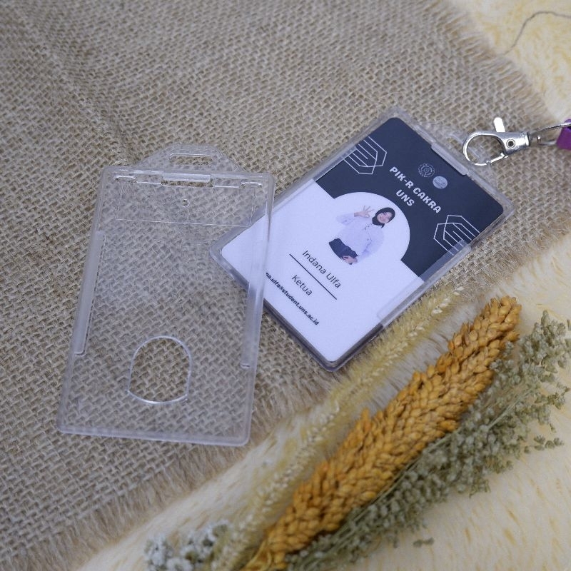 ID card Frame / ID card holder ทําจากอะคริลิคใส / พลาสติก
