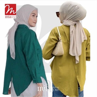 Kemeja Wanita Nelka Linen Summer Shirt/Kemeja Oversize