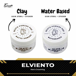 Death Pomade Pop Waterbased & Clay + Bonus Sisir + Sticker