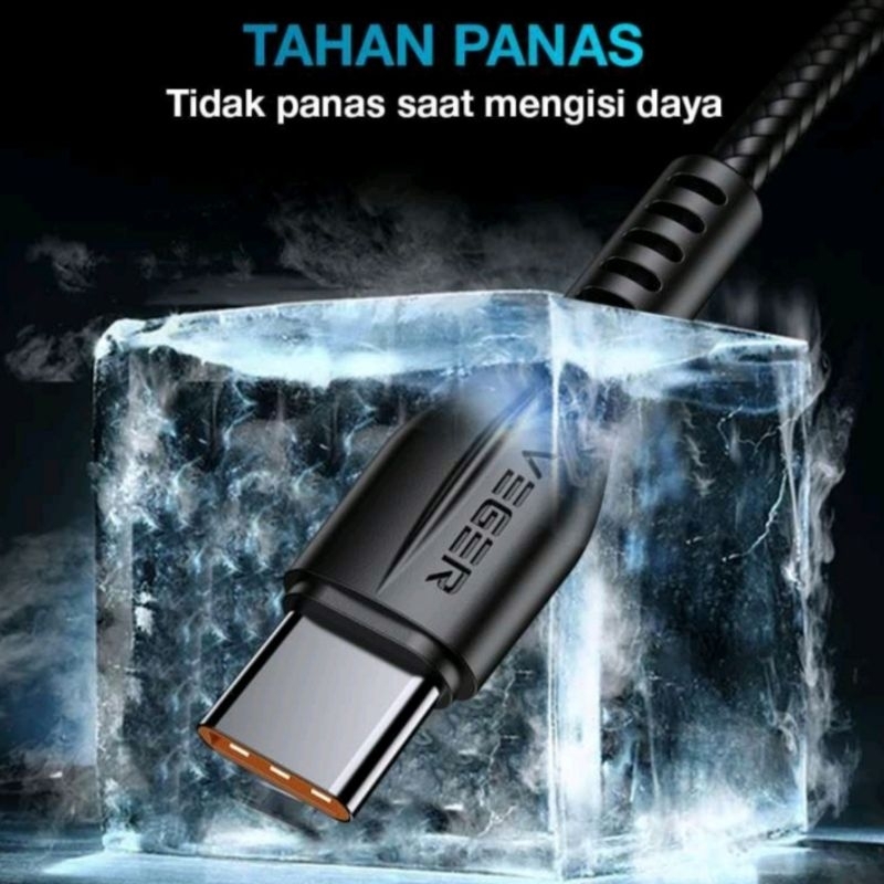 สายเคเบิลข้อมูล Veger VG18 Fast Charger 3.0A ดั้งเดิม / สายดาต้า / สายชาร์จ
