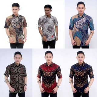 เสื้อเชิ้ตแขนสั้น ผ้าฝ้าย BATIK สไตล์โมเดิร์น สําหรับผู้ชาย