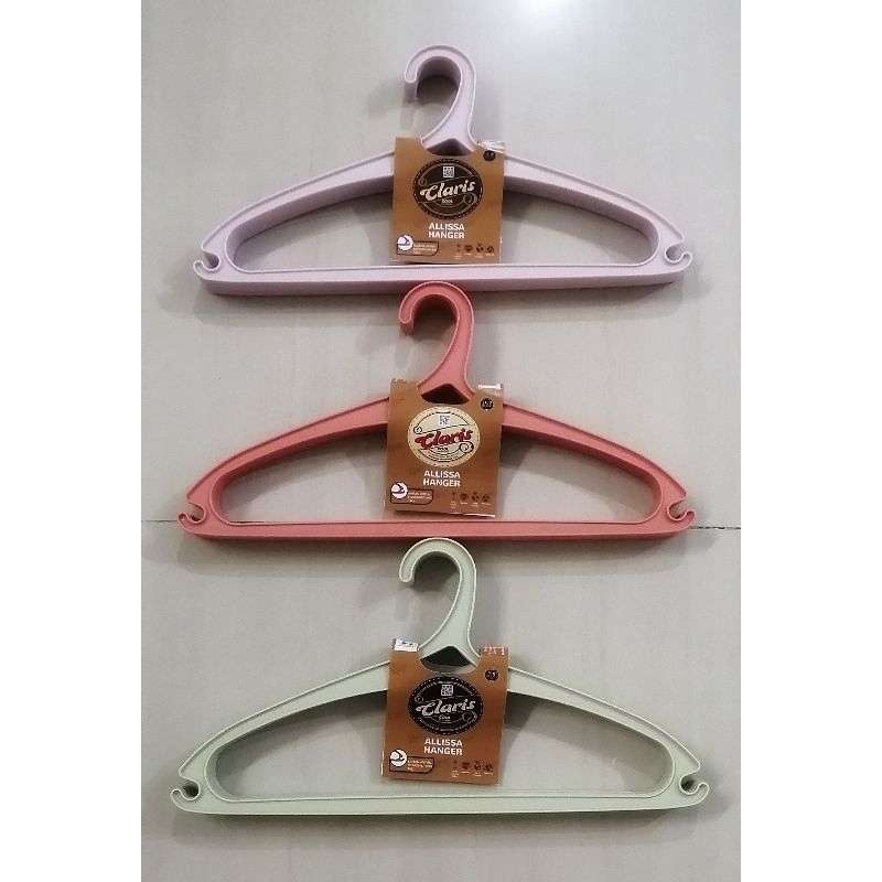 GANTUNGAN เนื้อหา 6 ไม้แขวนเสื้อใหม่ CLARIS Alissa 0160 / เสื้อผ้า Claris Alissa ไม้แขวนเสื้อ