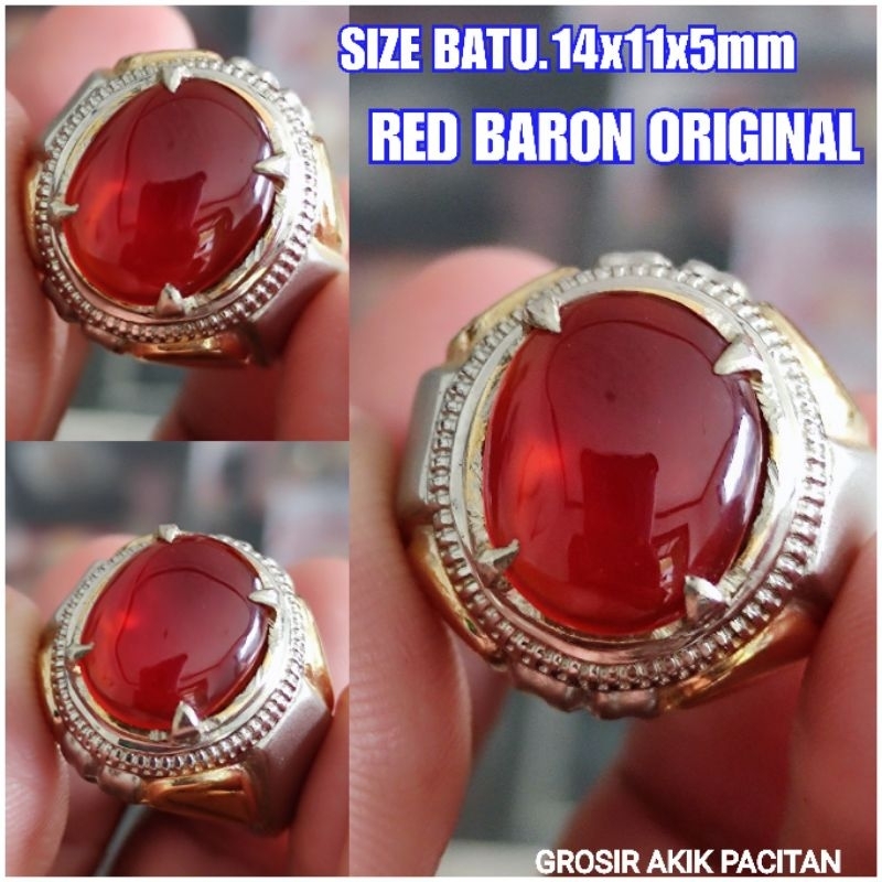 ORIGINAL PACITAN SUPER EARRINGS RED BARON RING