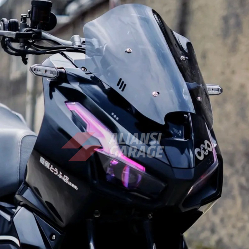 กระจกบังลม ADV 150 ADV 160 สปอร์ตรุ่น ocito carbu bubble fang Visor ADV 150 และ 160 ocito carbu fang